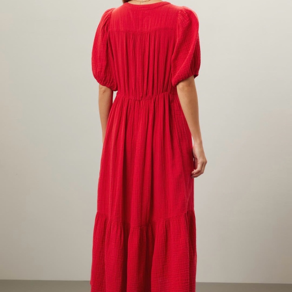 Xirena Lennox Red Midi Dress - Medium - Picture 2 of 7